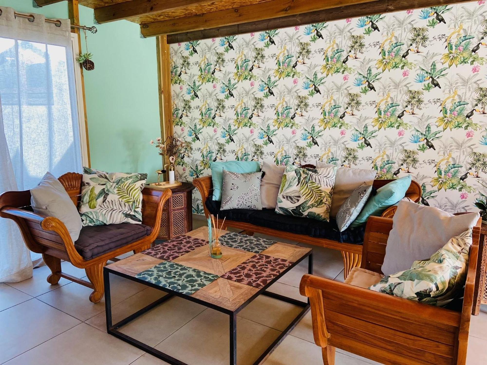 Le Nid Tropical, Piscine Chauffee Villa Étang-Salé les Bains Rum bild